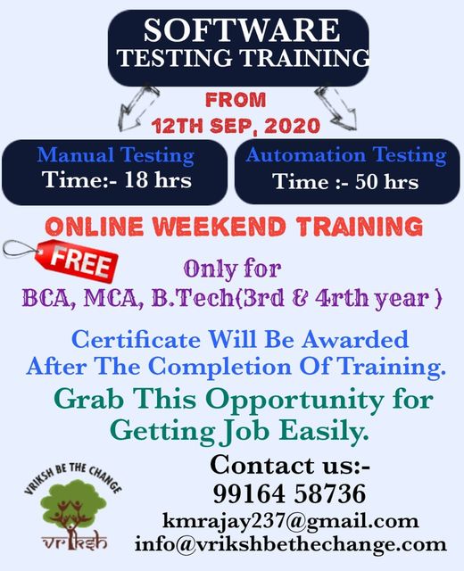 JAVA LANGUAGE AND SOFTWARE TESTING CLASS