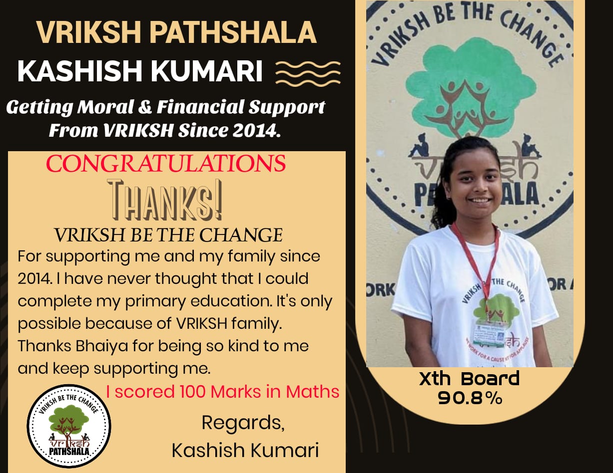 KASHISH KUMARI XTH RESULT