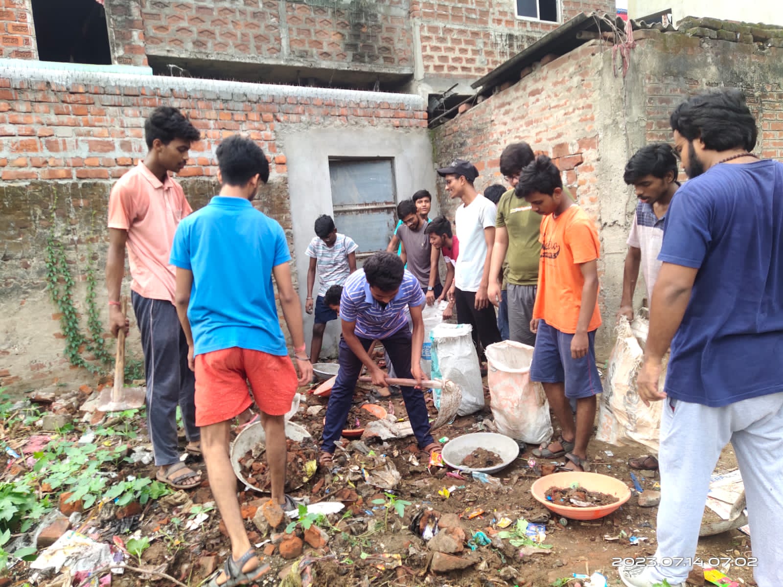 CLEANING OF FIELD FOR VRIKSH SPORTS CLUB