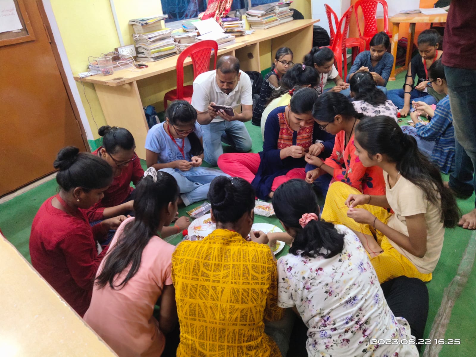 RAKHI MAKING FOR SOLDIERS